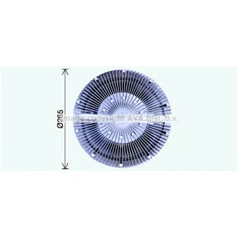Embrayage, ventilateur de radiateur AVA QUALITY COOLING SCC060 pour SCANIA P,G,R,T - series P 360 - 360cv