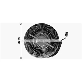 AVA QUALITY COOLING SCC074 - Embrayage, ventilateur de radiateur