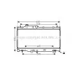 Radiateur, refroidissement du moteur AVA QUALITY COOLING [SU2110]