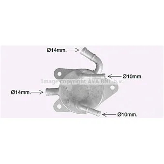Radiateur d'huile de boîte automatique AVA QUALITY COOLING [TO3755]