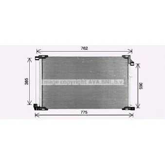 Condenseur, climatisation AVA QUALITY COOLING TO5785D