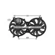 Ventilateur, refroidissement du moteur AVA QUALITY COOLING [TO7762]