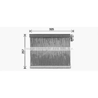 Evaporateur climatisation AVA QUALITY COOLING TOV484