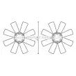 Roue du souffleur, refroidissementdu moteur AVA QUALITY COOLING [VLC070]