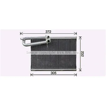 Évaporateur climatisation AVA QUALITY COOLING VLV101 pour VOLVO FH 480 - 480cv