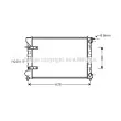 Radiateur, refroidissement du moteur AVA QUALITY COOLING [VN2048]