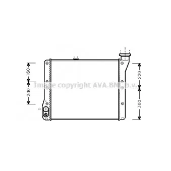 Radiateur, refroidissement du moteur NRF 503001