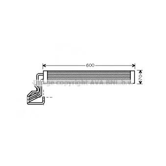 Radiateur d'huile, direction AVA QUALITY COOLING OEM 7L6422885A
