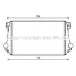 Intercooler, échangeur AVA QUALITY COOLING [VN4368]