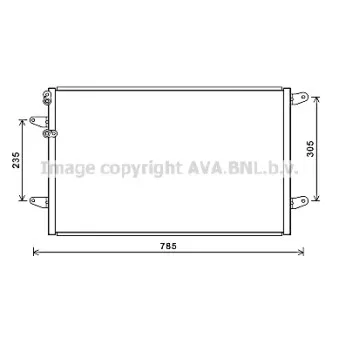 Condenseur, climatisation AVA QUALITY COOLING VN5379