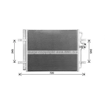 Condenseur, climatisation AVA QUALITY COOLING VN5433D