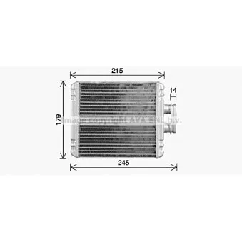 Système de chauffage AVA QUALITY COOLING VN6434