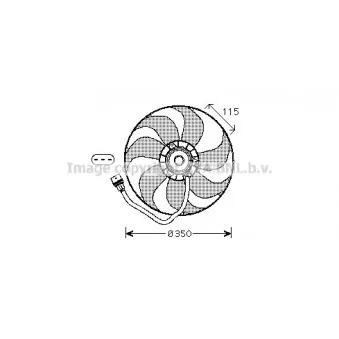 Ventilateur, refroidissement du moteur AVA QUALITY COOLING OEM 053-014-0010