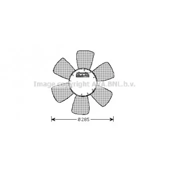 Ventilateur, refroidissement du moteur AVA QUALITY COOLING OEM V15-01-1812