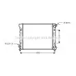 AVA QUALITY COOLING VNA2047 - Radiateur, refroidissement du moteur