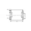 AVA QUALITY COOLING VNA2373 - Radiateur, refroidissement du moteur