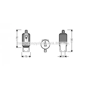 Filtre déshydratant, climatisation AVA QUALITY COOLING VND292