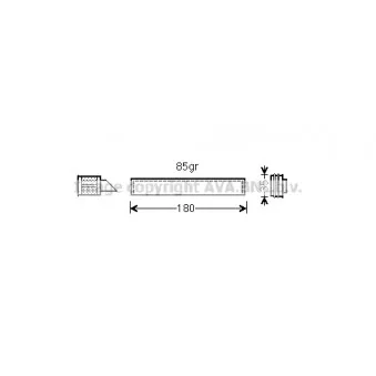 Filtre déshydratant, climatisation AVA QUALITY COOLING VND331