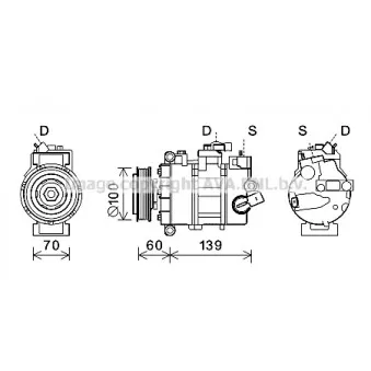 AVA QUALITY COOLING VNK356 - Compresseur, climatisation