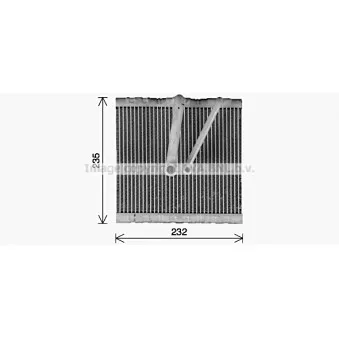Évaporateur climatisation AVA QUALITY COOLING VNV425