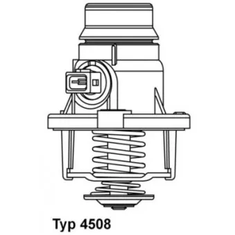 Thermostat, liquide de refroidissement WAHLER 4508.101D50