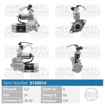 Démarreur MEAT & DORIA OEM M2T66872