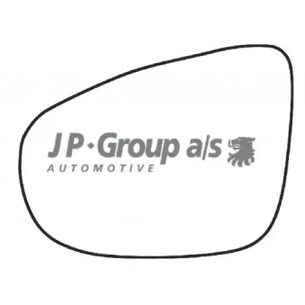 JP GROUP 1189304770 - Verre de rétroviseur, rétroviseur extérieur