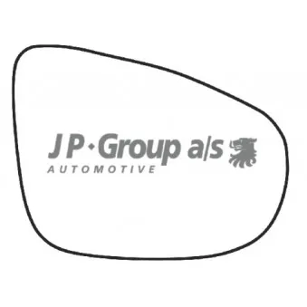 JP GROUP 1189304780 - Verre de rétroviseur, rétroviseur extérieur