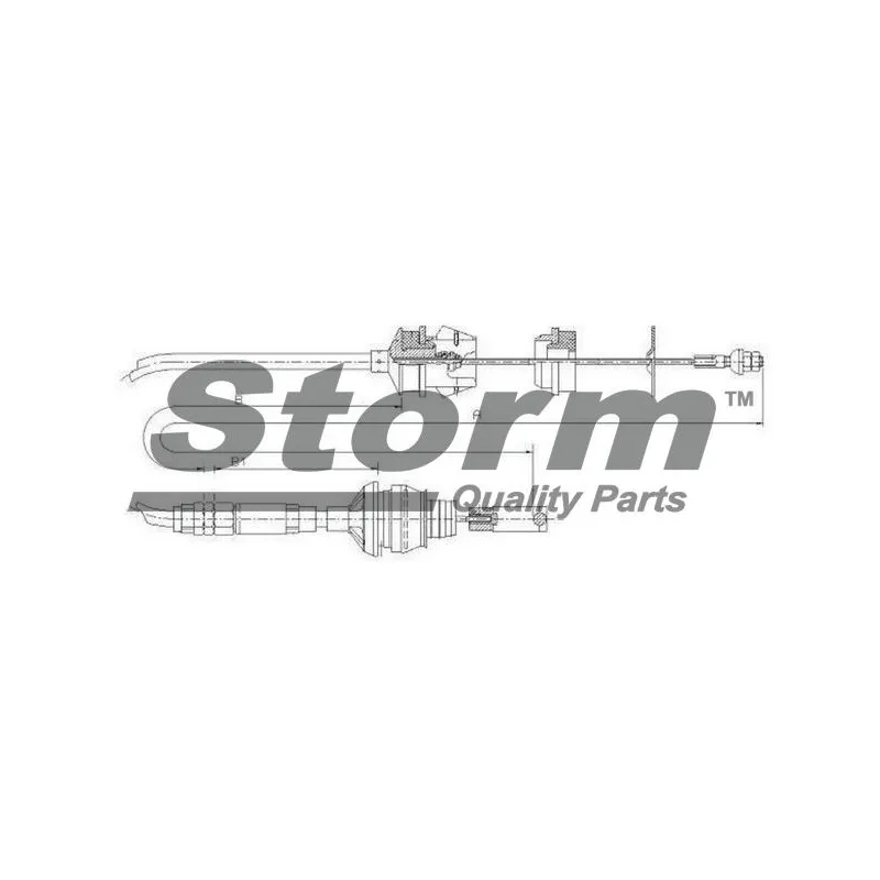 Tirette à câble, commande d'embrayage Storm 070156 - Visuel 1