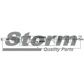 Tirette à câble, commande d'embrayage Storm OEM 2150V1