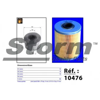 Filtre à carburant Storm OEM 7701476463