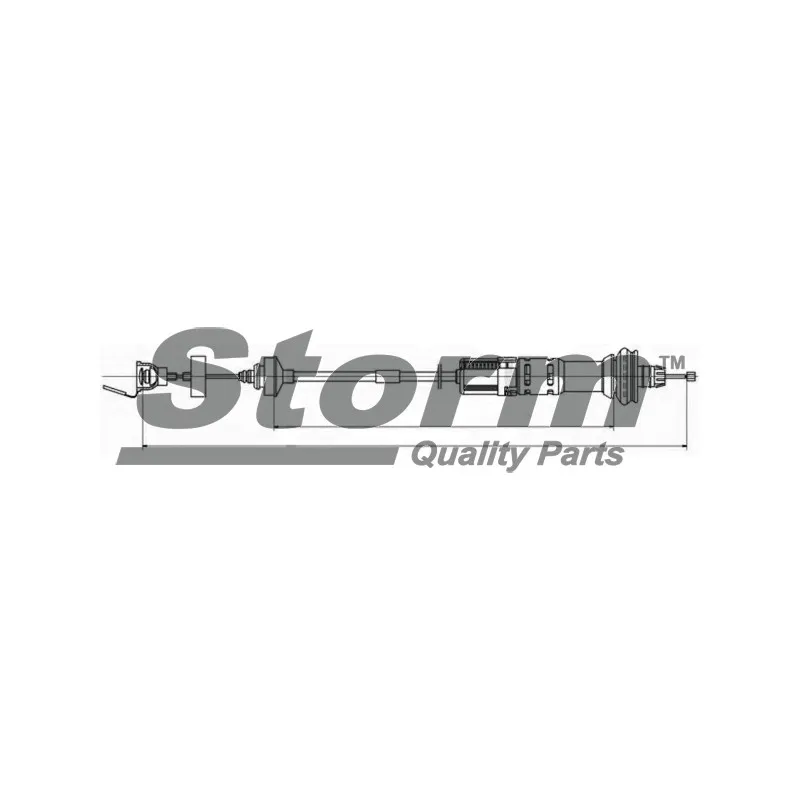 Tirette à câble, commande d'embrayage Storm 350156 - Visuel 1