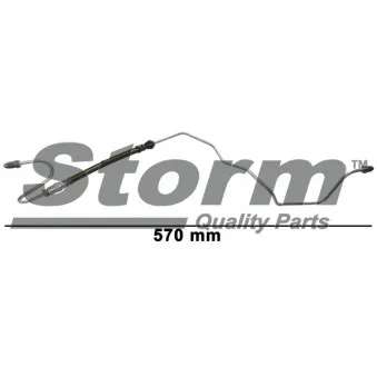 Flexible de frein arrière droit Storm OEM 4886Z7