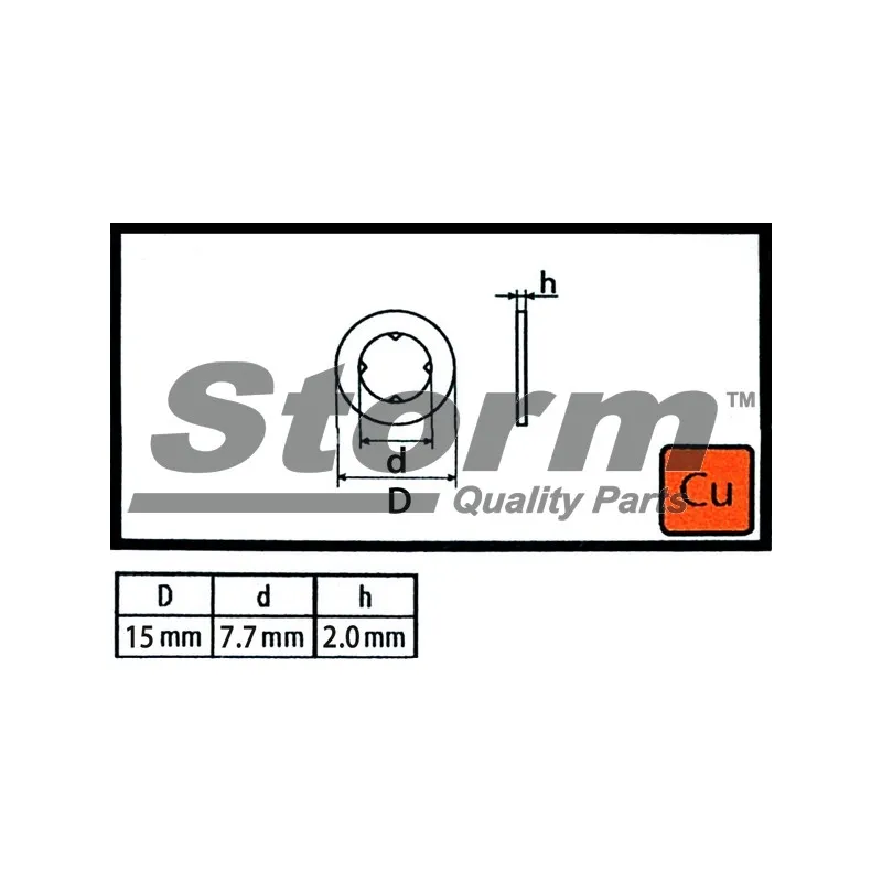 Kit de joints, injecteur Storm 46000000716 - Visuel 1