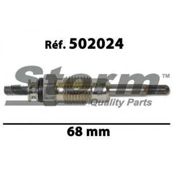 Bougie de préchauffage Storm OEM 7700874336
