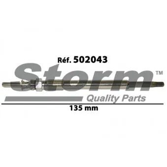 Bougie de préchauffage Storm OEM 1214033