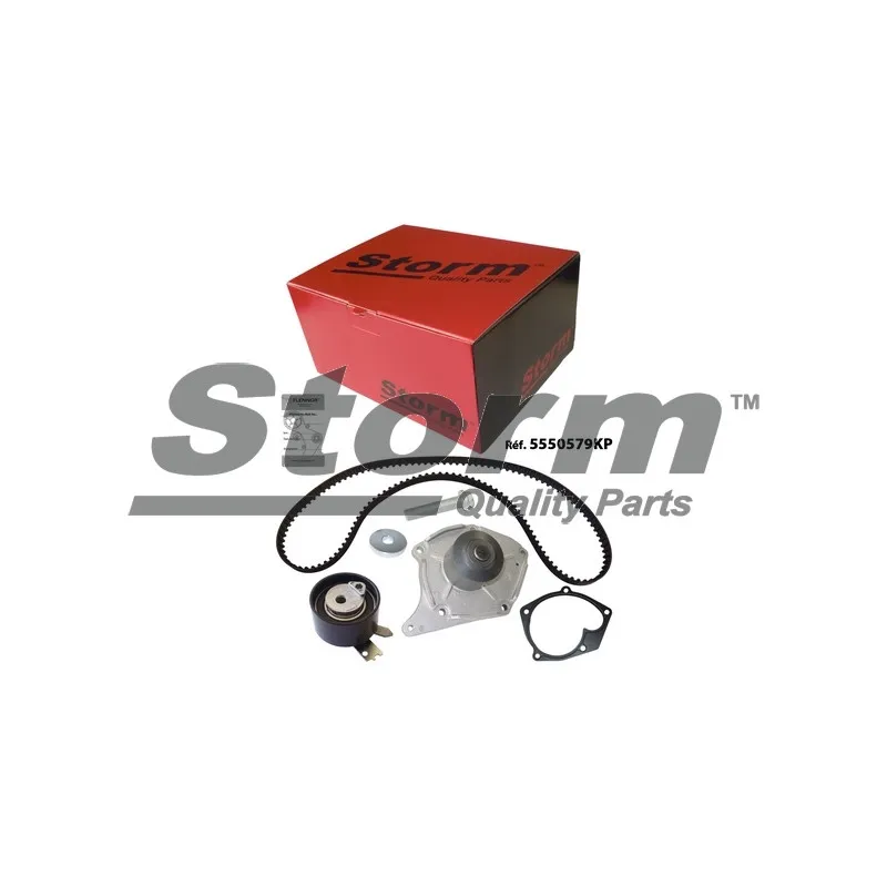 Pompe à eau + kit de courroie de distribution Storm 5550579KP - Visuel 1