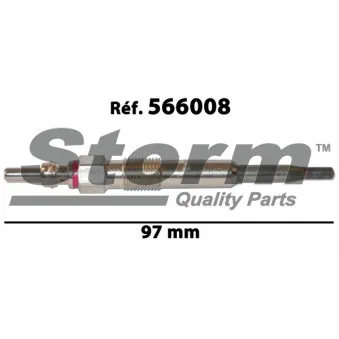 Bougie de préchauffage Storm OEM N10591602