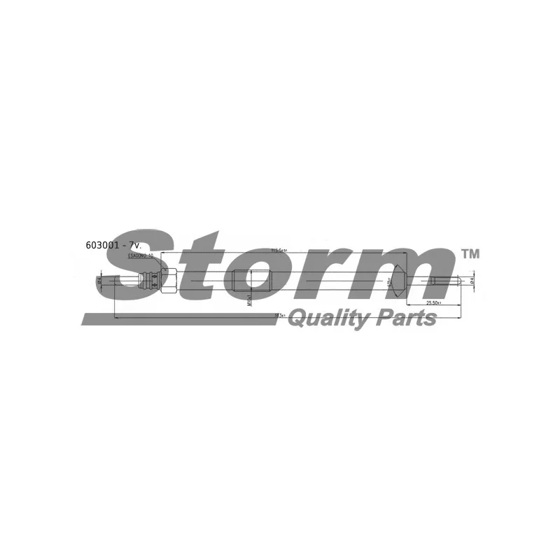 Bougie de préchauffage Storm 603001 - Visuel 1