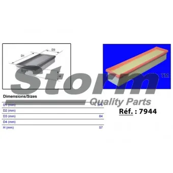 Filtre à air Storm OEM 8200023480