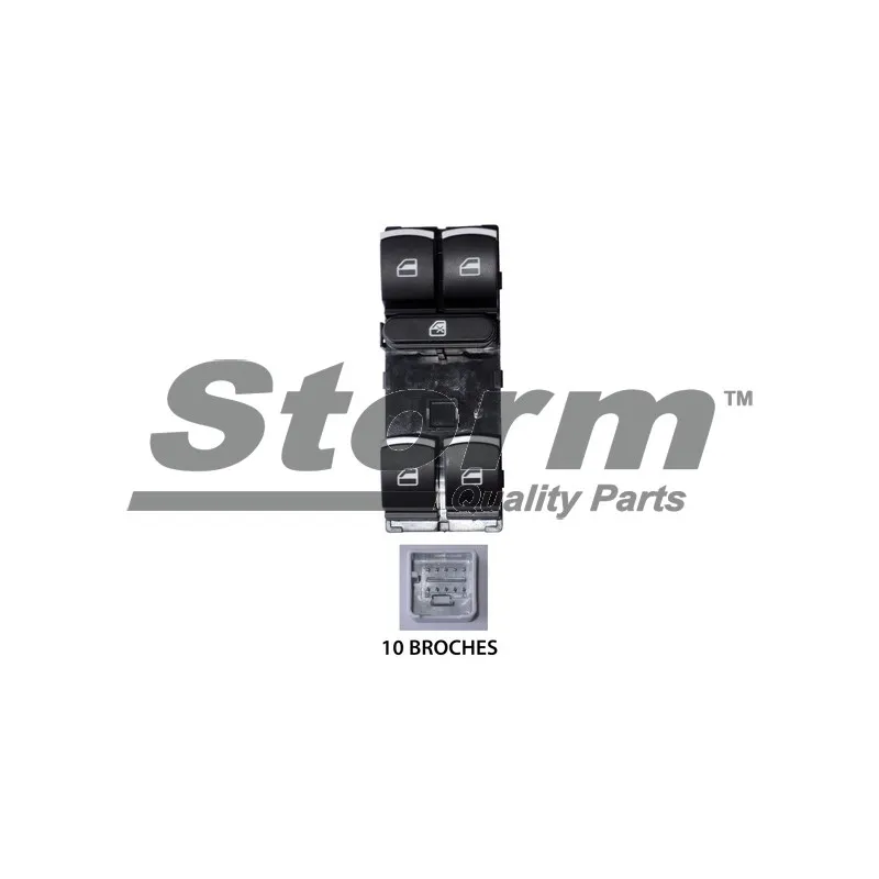 Interrupteur, lève-vitre Storm 971007 - Visuel 1