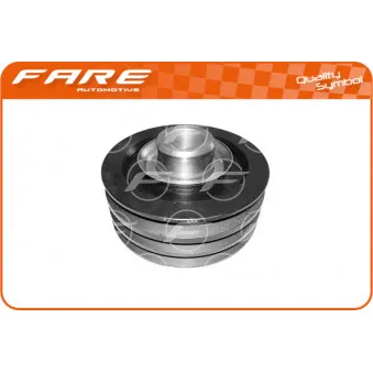 Poulie, vilebrequin FARE SA 12842 pour TOYOTA HIACE 2.5 D-4D 4x4 - 117cv