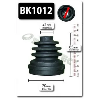 SHAFTEC BK1012 - Soufflets de cardan avant