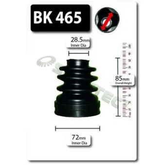 Soufflets de cardan avant SHAFTEC [BK465]