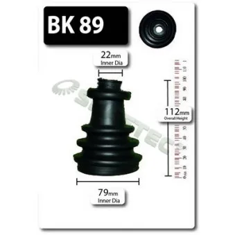 SHAFTEC BK89 - Soufflets de cardan avant