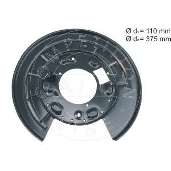 Déflecteur, disque de frein arrière droit AIC OEM LR025152