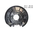 AIC 58274 - Déflecteur, disque de frein arrière gauche 