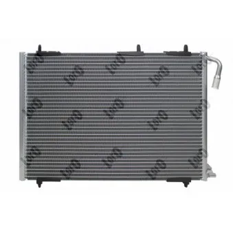 Condenseur, climatisation ABAKUS 038-016-0011 pour PEUGEOT 206 2.0 HDI 90 - 90cv