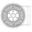 NRF 49721 - Embrayage, ventilateur de radiateur