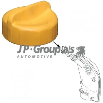 Bouchon, goulotte de remplissage d'huile JP GROUP 1613600100